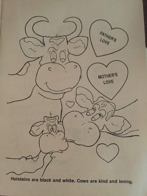 They're cleaning out the house and so I found gems like this coloring book.