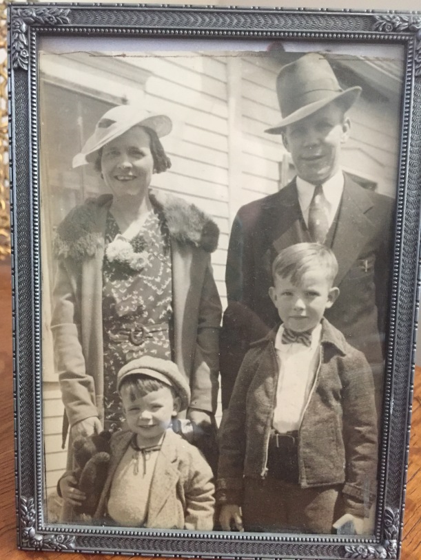 A photo of Norm and Rolla and their parents. (Norm, who was one of my favorite people, is the older of the little boys.)