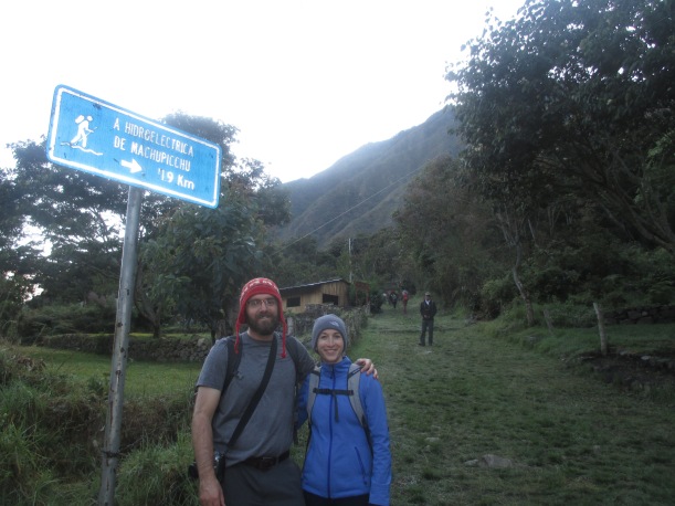 At the start of one of the proper Inca Trails.