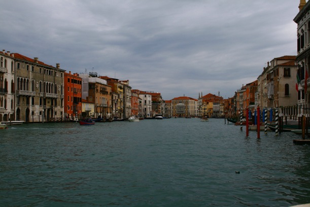 The Grand Canal that runs through Venice.